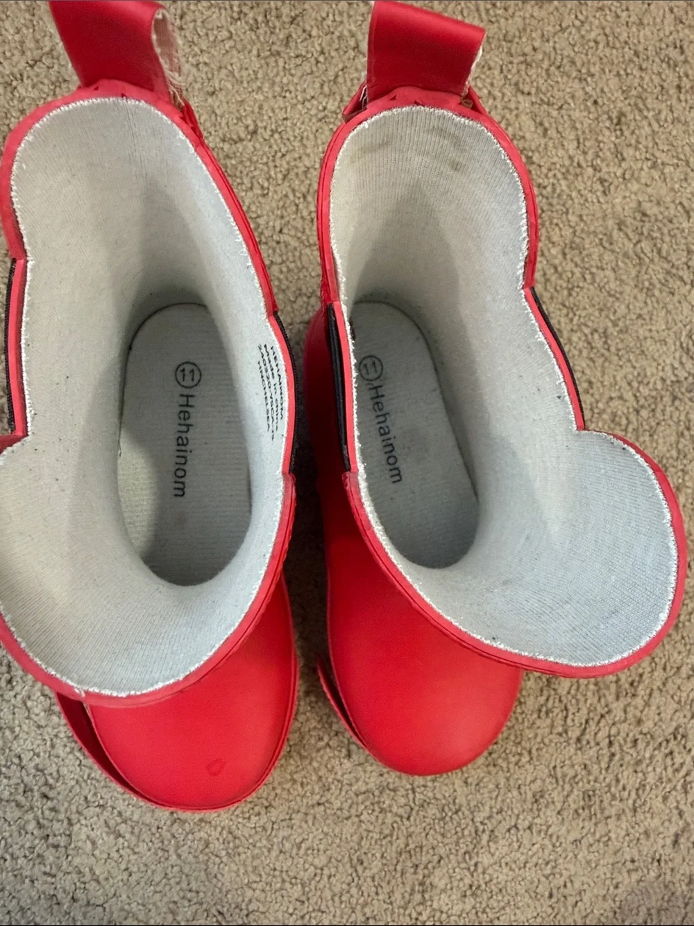 Kids Red Waterproof Rain Boots